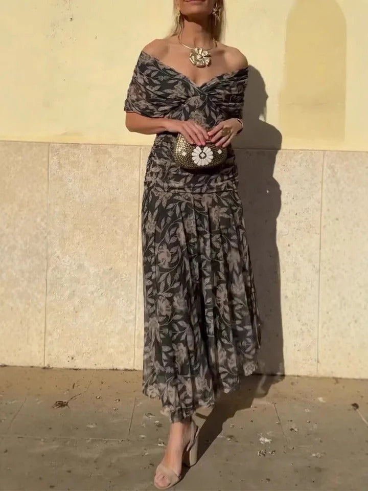 XAWERA | ELEGANCKA KWIATOWA SUKIENKA MAXI