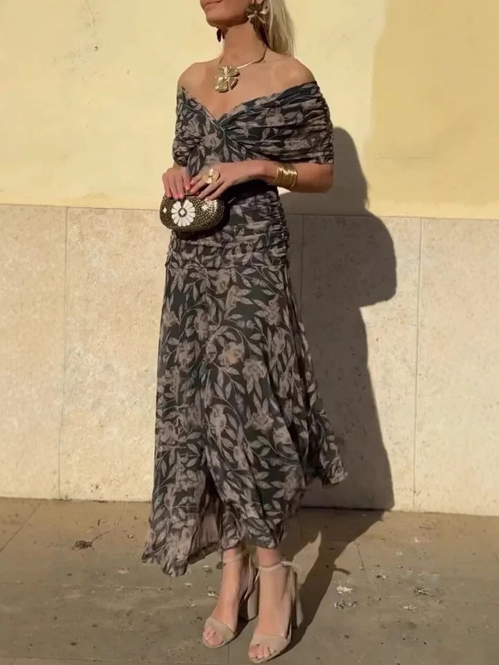 XAWERA | ELEGANCKA KWIATOWA SUKIENKA MAXI