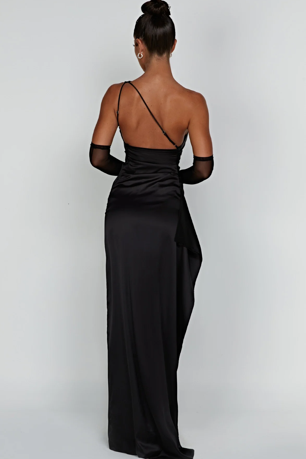 FAUSTYNA | ELEGANCKA SATYNOWA SUKNIA MAXI
