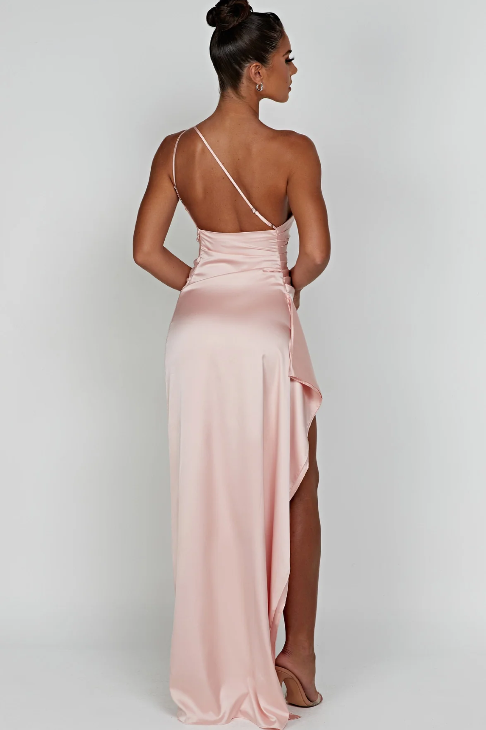 FAUSTYNA | ELEGANCKA SATYNOWA SUKNIA MAXI