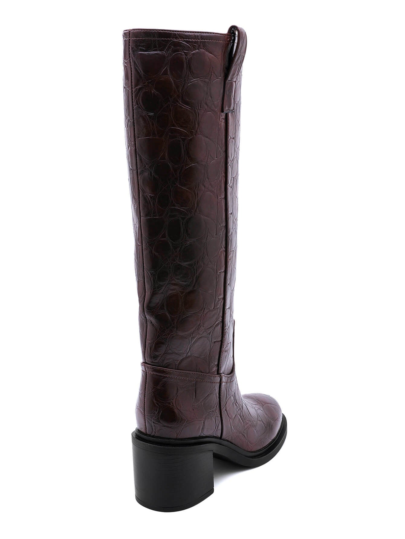 Brązowe Wysokie Botki Suuz Cro