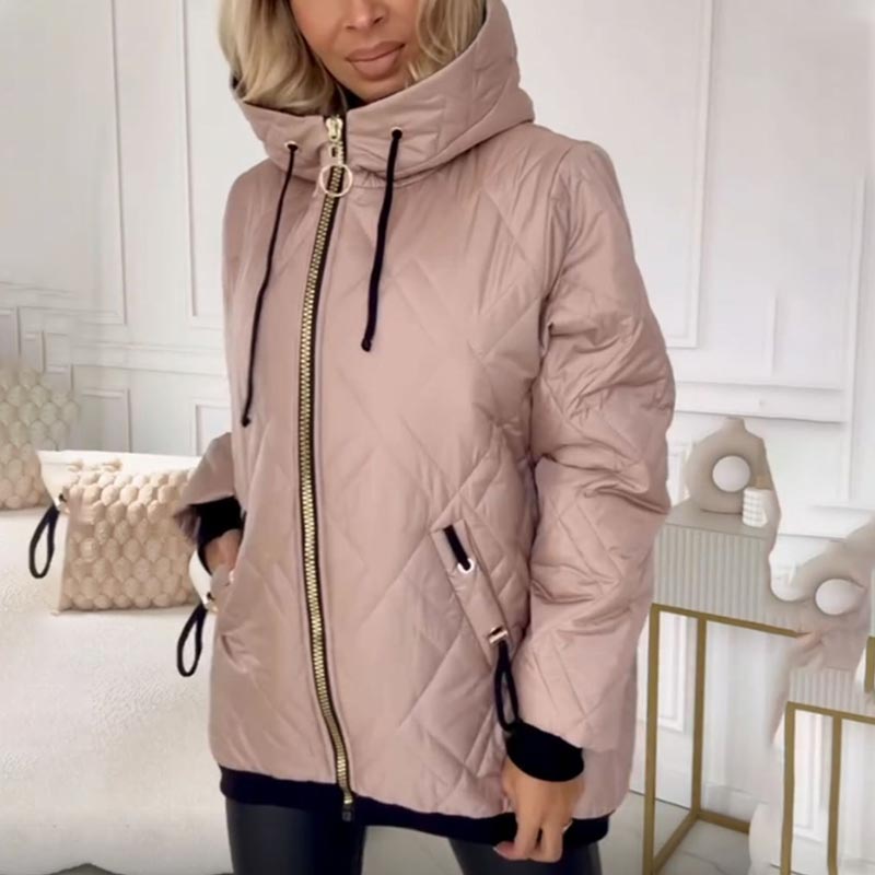 LUISA | ELEGANCKI PŁASZCZ Z KAPTUREM
