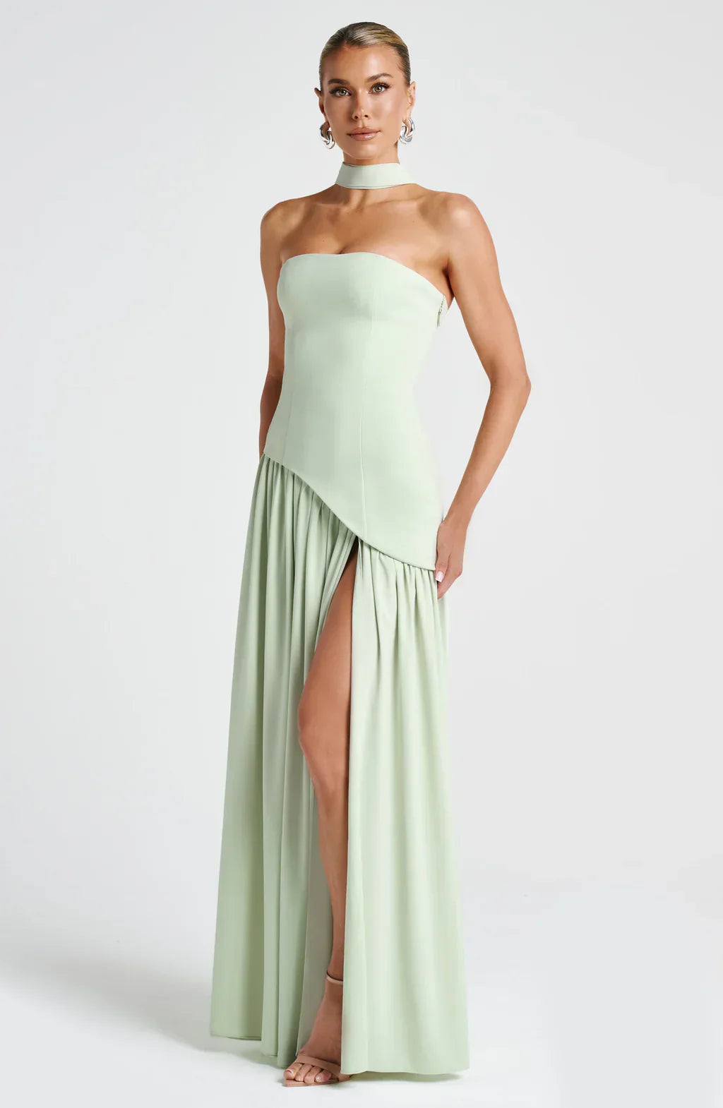 ZOEY | ELEGANCKA SUKIENKA MAXI Z ROZCIĘCIEM